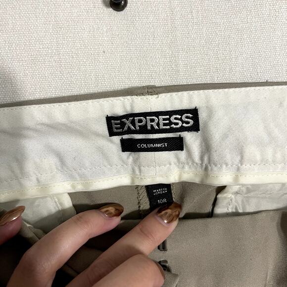 Express Columnist Women's High-Waist Skinny Ankle Pants Tan - Size 10R - Picture 4 of 9